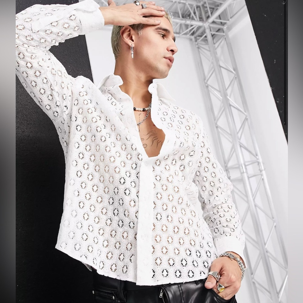 Lacey Button Up Shirt